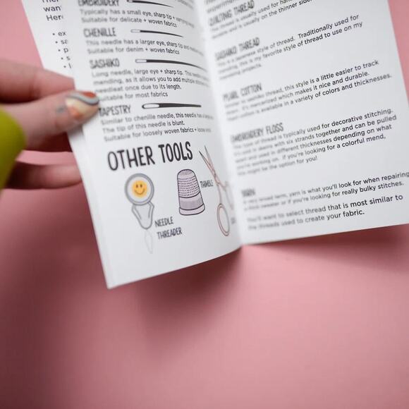 Make & Mend Beginner Clothing Mending Kit Eco-friendly Sustainability Sticker L - Picture 8 of 10